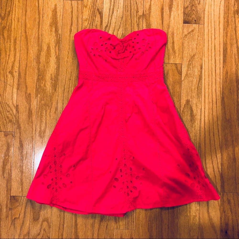 Urban Outfitters Strapless Eyelet Sundress